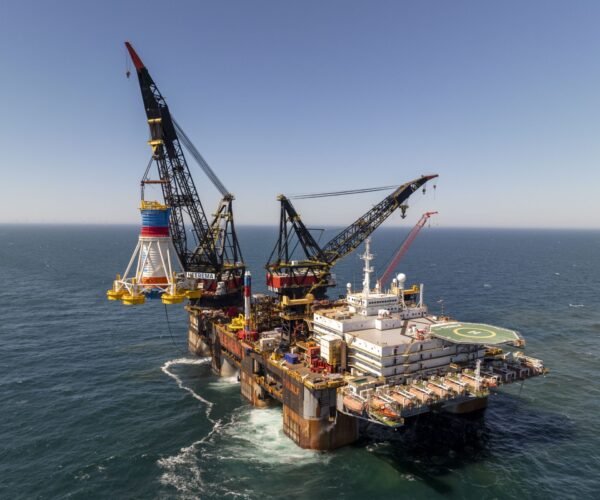 Baustart Offshore Windpark He Dreiht © EnBW/Weltangler