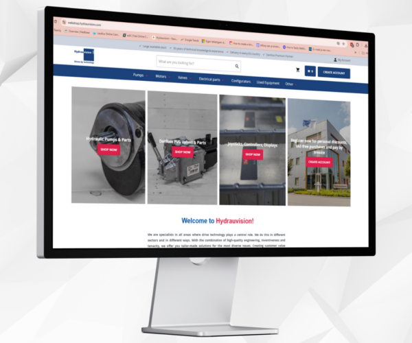 Webshop Hydrauvision hydraulische pompen en motoren