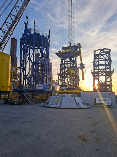 secondary steel installation for Thor Offshore Wind Farm RWE