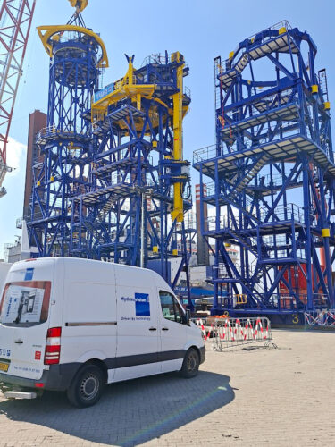 secondary steel installation for Thor Offshore Wind Farm RWE
