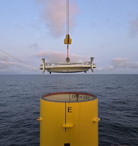 secondary steel installation for Thor Offshore Wind Farm RWE