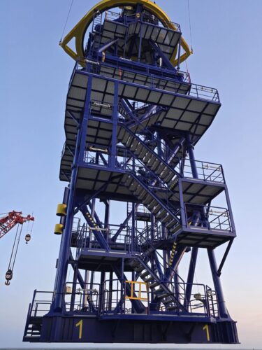 secondary steel installation for Thor Offshore Wind Farm RWE