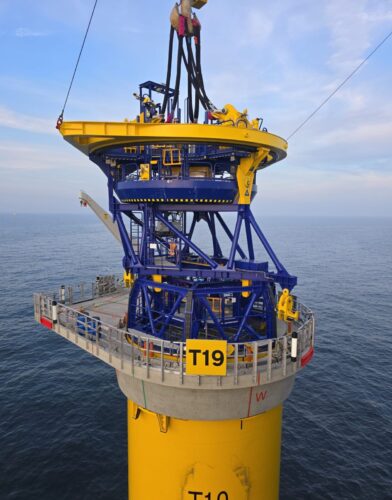 secondary steel installation for Thor Offshore Wind Farm RWE