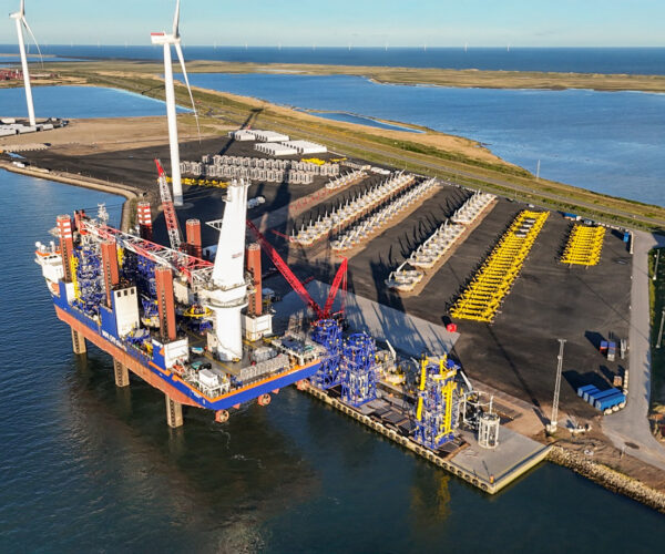secondary steel installation for Thor Offshore Wind Farm RWE