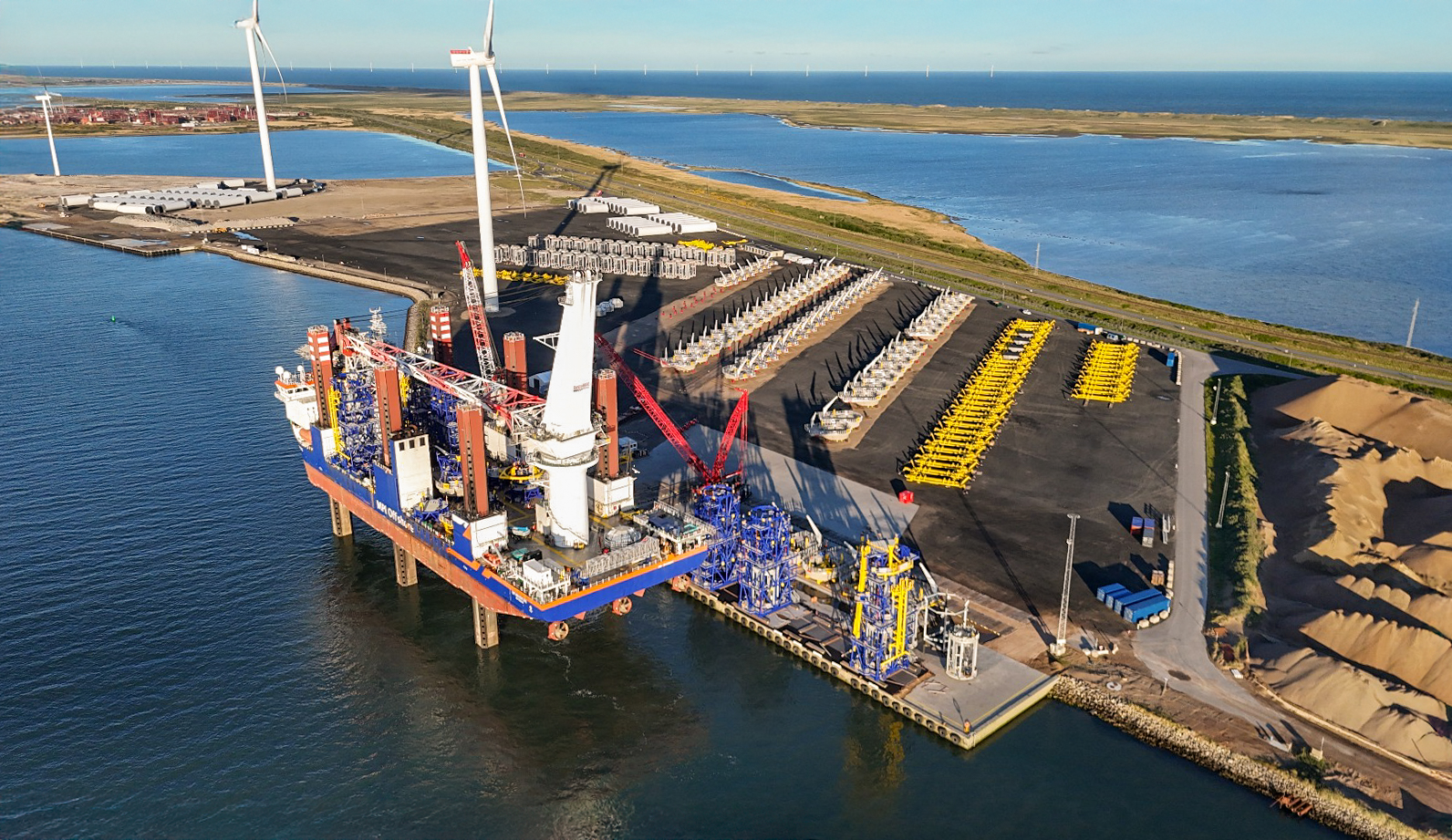 secondary steel installation for Thor Offshore Wind Farm RWE