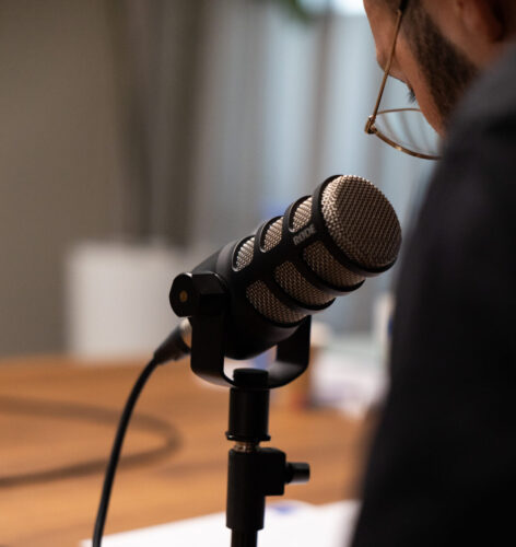 Podcast - Kracht in beweging - microfoon